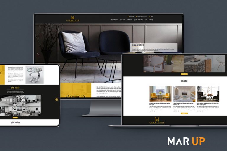 Đơn vị thiết kế Website cho công ty nội thất
